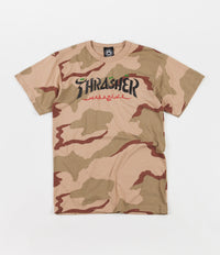 Thrasher Calligraphy T-Shirt - Desert Camo