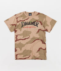 Thrasher Calligraphy T-Shirt - Desert Camo