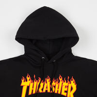Thrasher Flame Logo Hoodie - Black thumbnail