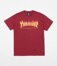 Thrasher Flame Logo T-Shirt - Cardinal Red