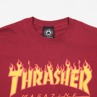 Thrasher Flame Logo T-Shirt - Cardinal Red thumbnail