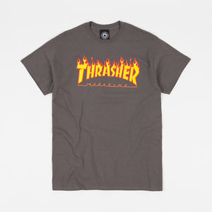 Thrasher Flame Logo T-Shirt - S Black