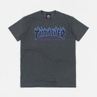 Thrasher Flame Logo T-Shirt - Dark Heather thumbnail