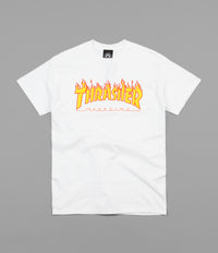 Thrasher Flame Logo T-Shirt - White