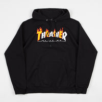 Thrasher Flame Mag Logo Hoodie - Black thumbnail