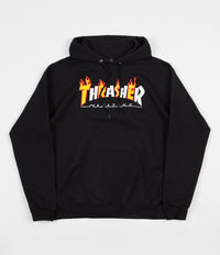 Thrasher Flame Mag Logo Hoodie - Black