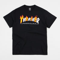 Thrasher Flame Mag Logo T-Shirt - Black thumbnail