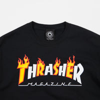 Thrasher Flame Mag Logo T-Shirt - Black thumbnail