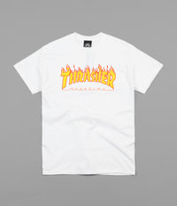 Thrasher Flame Mag Logo T-Shirt - White