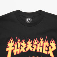 Thrasher Godzilla Flame T-Shirt - Black thumbnail