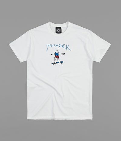 Thrasher Gonz T-Shirt - White / Blue