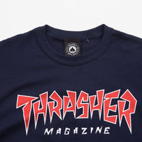 Thrasher Jagged Logo T-Shirt - Navy thumbnail