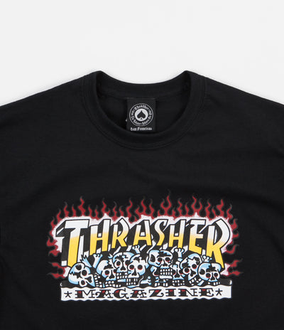 Thrasher Krak Skulls T-Shirt - Black
