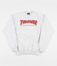 Thrasher Outlined Crewneck Sweatshirt - Ash Grey