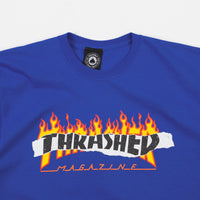 Thrasher Ripped T-Shirt - Royal Blue thumbnail