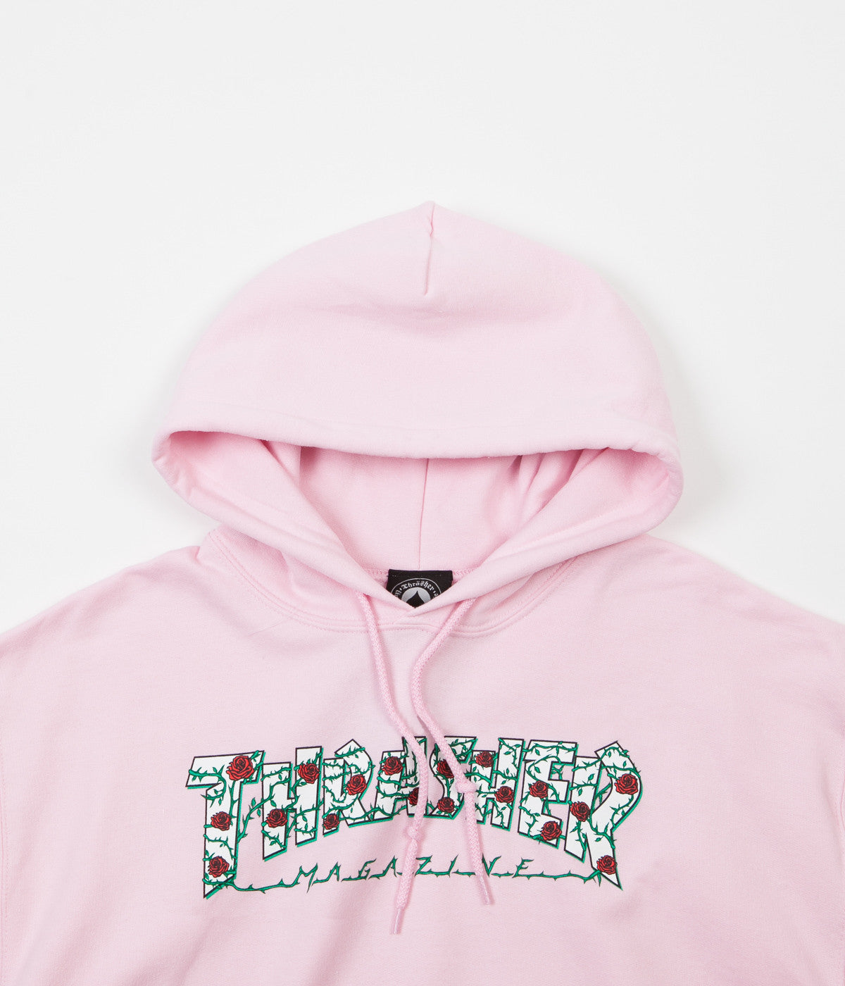 Pink thrasher hoodie with roses Clearance