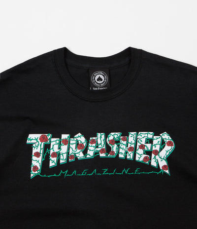 Thrasher Roses T-Shirt - Black