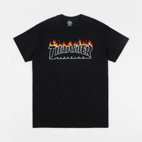Thrasher Scorched Outline T-Shirt - Black thumbnail