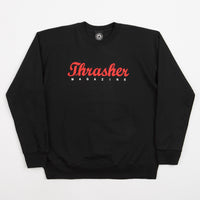 Thrasher Script Crewneck Sweatshirt - Black thumbnail