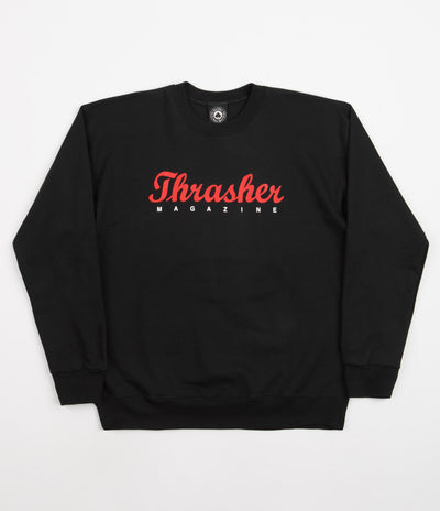 Thrasher Script Crewneck Sweatshirt - Black