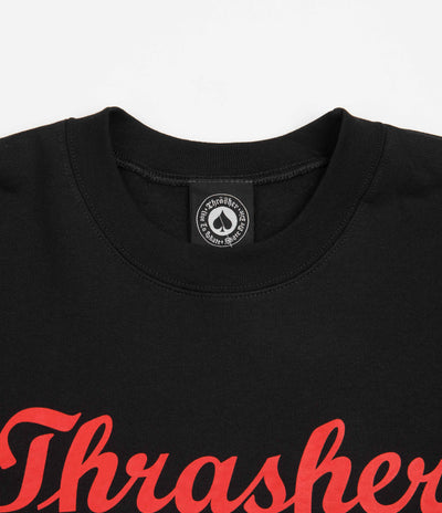 Thrasher Script Crewneck Sweatshirt - Black