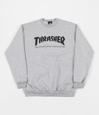 Thrasher Skate Mag Crewneck Sweatshirt - Heather Grey
