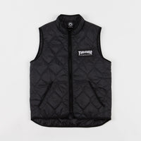 Thrasher Skate Mag Vest Jacket - Black thumbnail