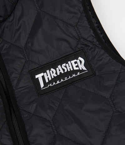 Thrasher Skate Mag Vest Jacket - Black