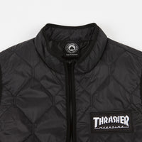 Thrasher Skate Mag Vest Jacket - Black thumbnail