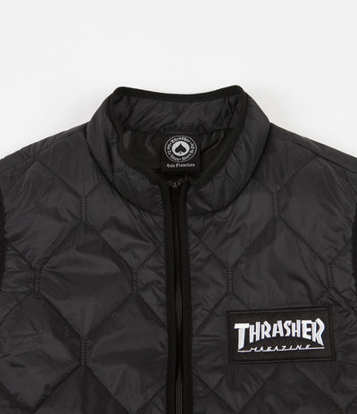 Thrasher Skate Mag Vest Jacket - Black