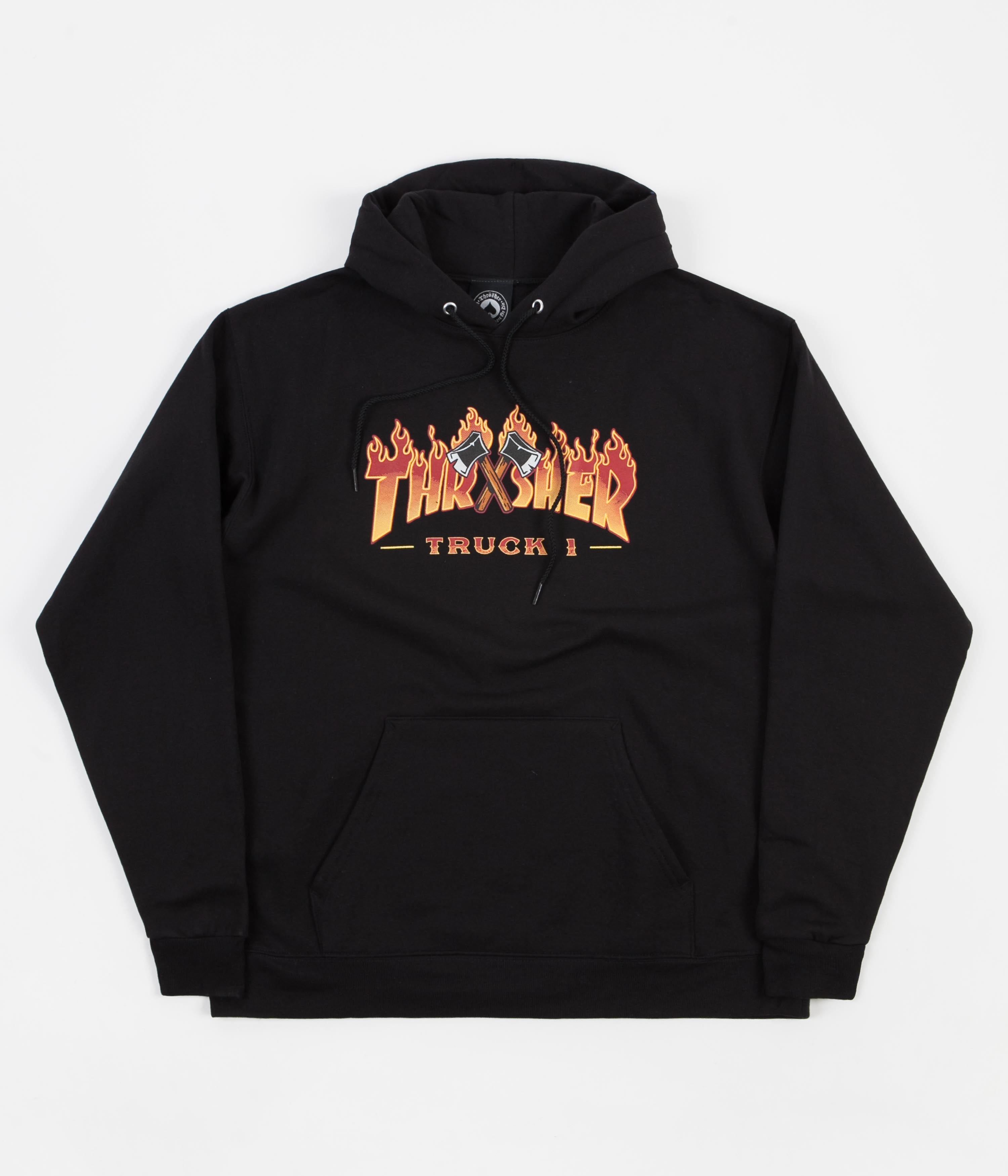 All black thrasher hoodie Clearance