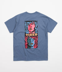 Tired Double Vision T-Shirt - Blue
