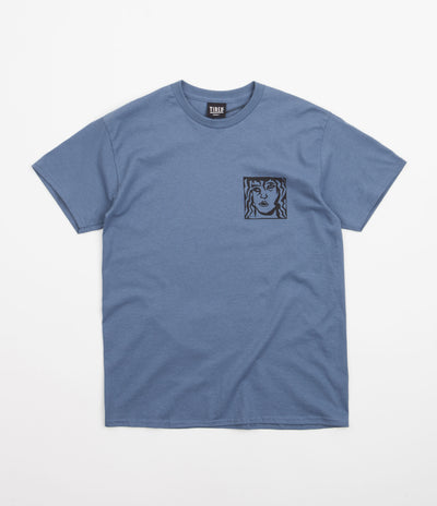 Tired Double Vision T-Shirt in Blue