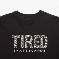 Tired Elephant Pattern Crewneck Sweatshirt - Black thumbnail