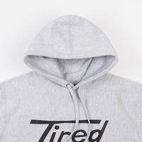 Tired Long T Logo Hoodie - Heather Grey thumbnail