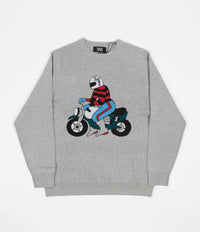 Tired Moto Knit Sweatshirt - Grey