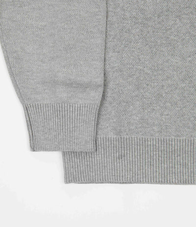 Tired Moto Knit Sweatshirt - Grey
