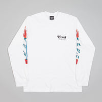 Tired Nothingth Long Sleeve T-Shirt - White thumbnail