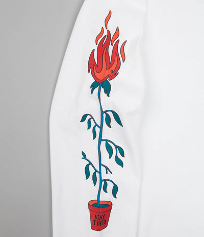 Tired Nothingth Long Sleeve T-Shirt - White
