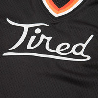 Tired Rounders Mesh Baseball Jersey - Black thumbnail