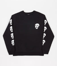 Tired Sad Skulls Crewneck Sweatshirt - Black