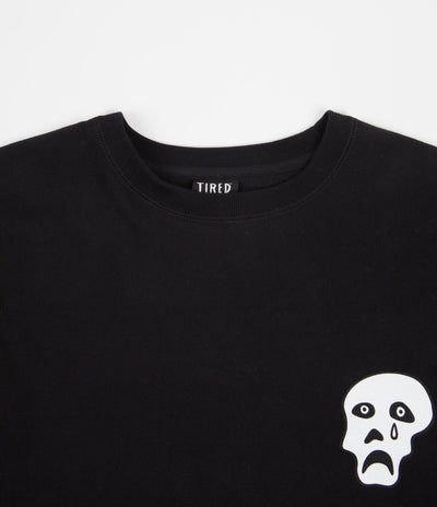 Tired Sad Skulls Crewneck Sweatshirt - Black