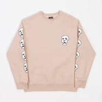 Tired Sad Skulls Crewneck Sweatshirt - Dusty Pink thumbnail