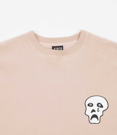 Tired Sad Skulls Crewneck Sweatshirt - Dusty Pink