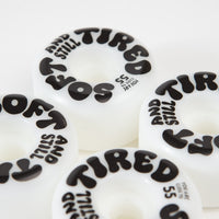 Tired Soft And Still Tired Wheels - White - 55mm thumbnail