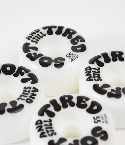 Tired Soft And Still Tired Wheels - White - 55mm