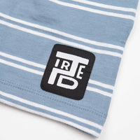 Tired Stamp Striped Pocket T-Shirt - Bright Blue thumbnail