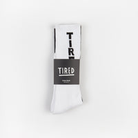 Tired Tired Socks (2 Pack) - White / Black thumbnail