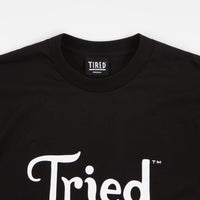 Tired Tried Fired Tired T-Shirt - Black thumbnail