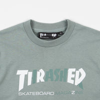 Tired x Thrasher Cover Logo T-Shirt - Green thumbnail